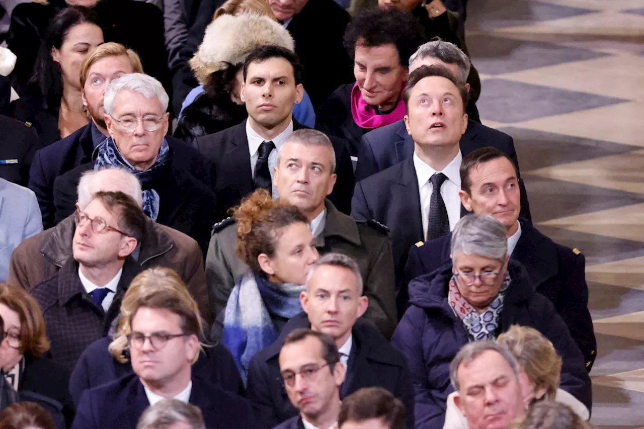 Elon Musk surprise guest at Notre Dame re-opening