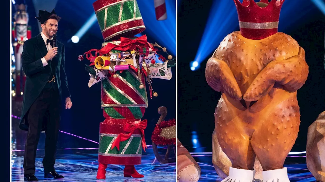 First look at The Masked Singer Christmas special with two huge stars dressed as a turkey & a cracker...