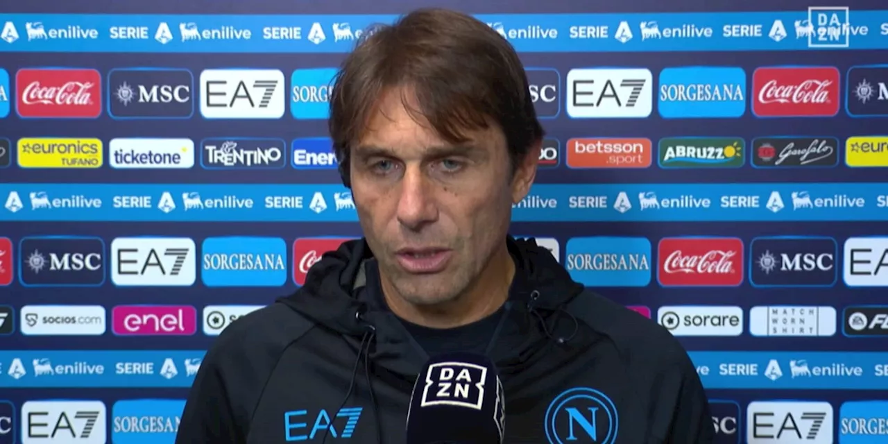 Conte: “Non sono deluso, la strada è quella giusta. Negli ultimi 30 metri...”