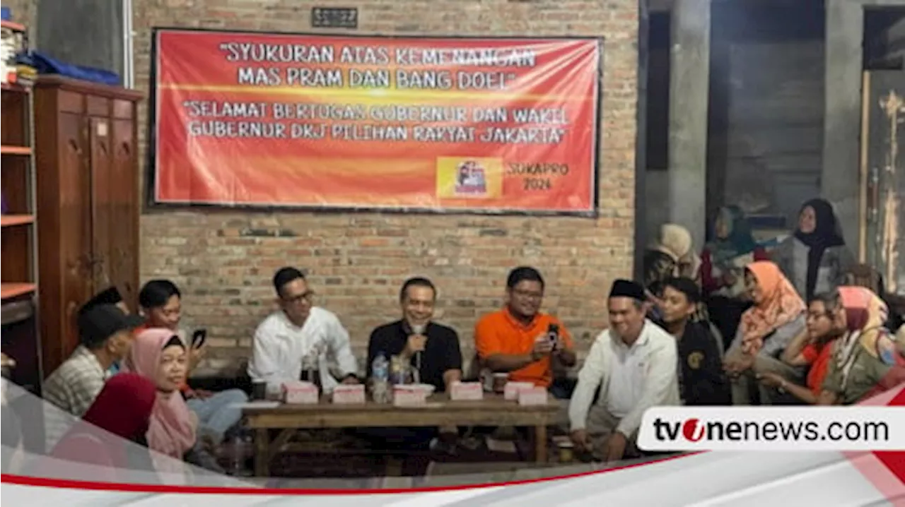 Warga Condet Jakarta Syukuran atas Kemenangan Mas Pram-Bang Doel di Pilkada Jakarta 2024