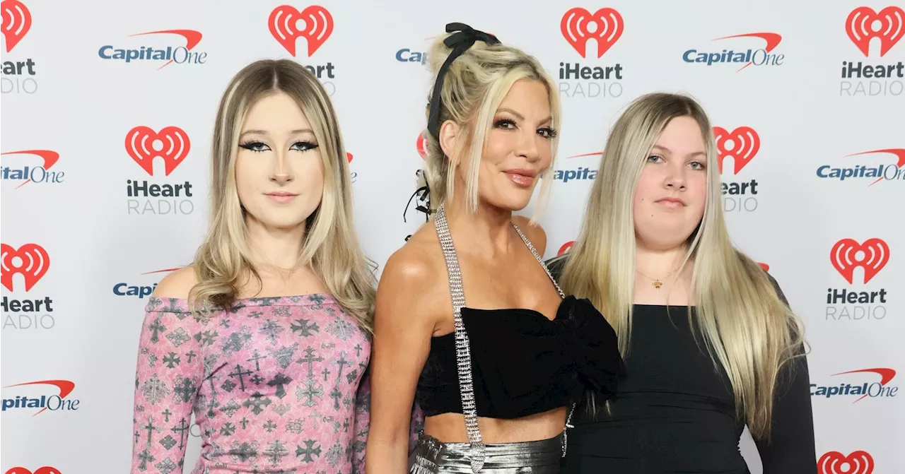 Tori Spelling Enjoys Night Out with Daughters at Jingle Ball in L.A.