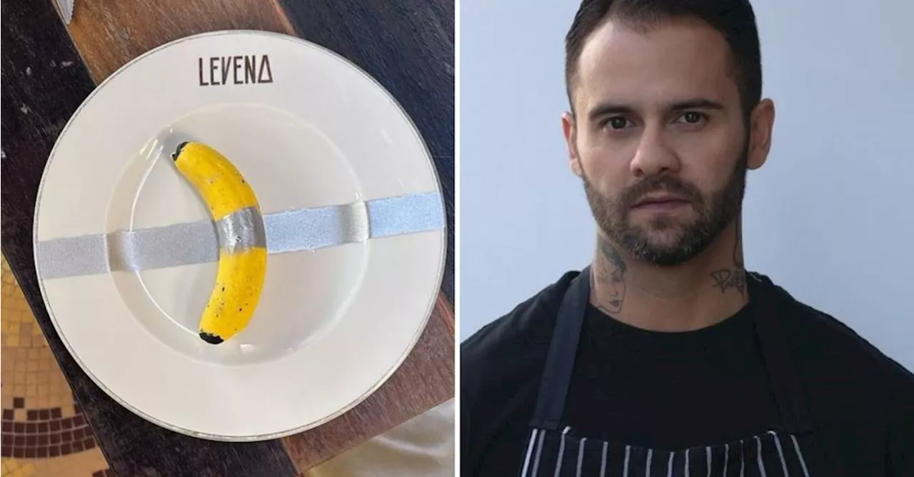 Chef recria a ‘banana mais cara do mundo’ vendida em leilão