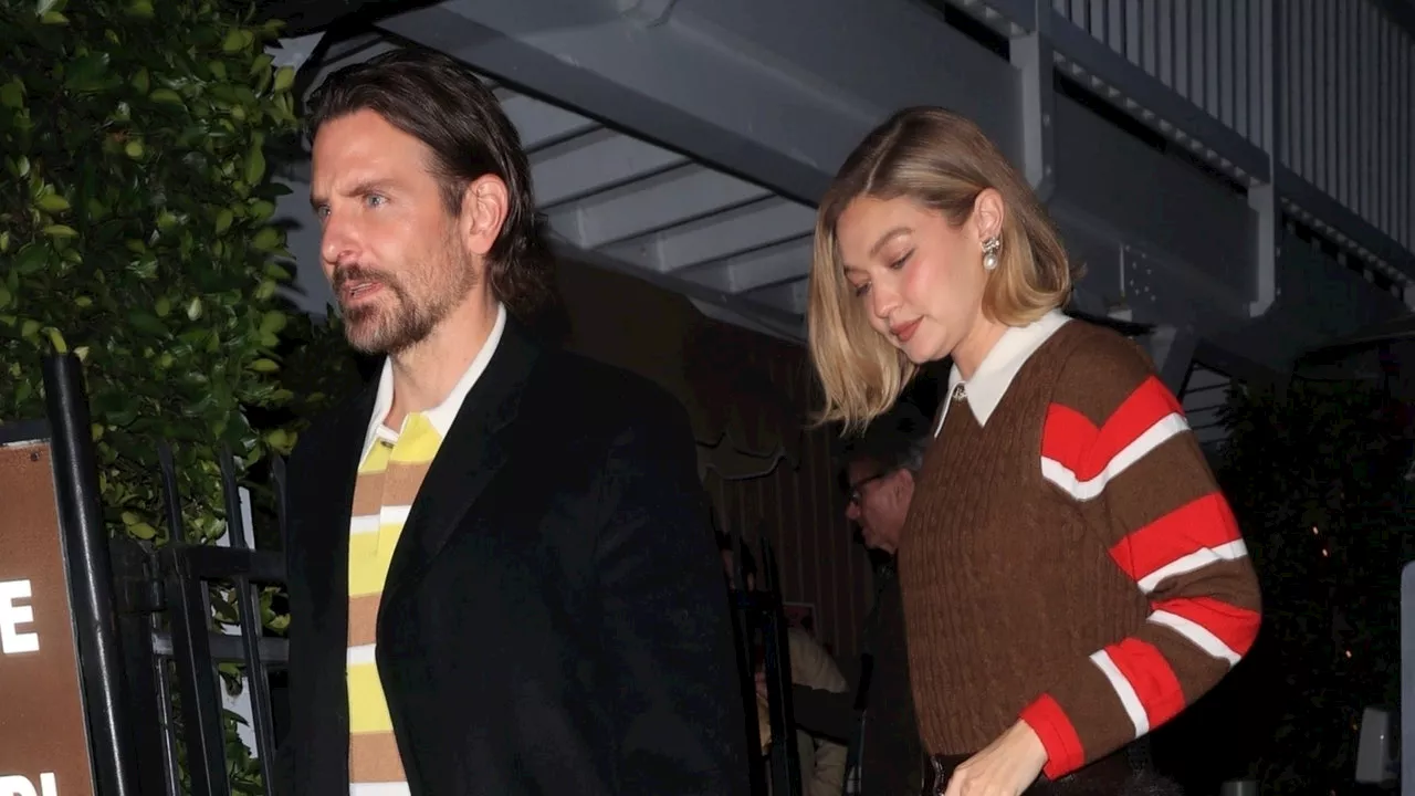 Gigi Hadid and Bradley Cooper Do Date Night in Matching Knits