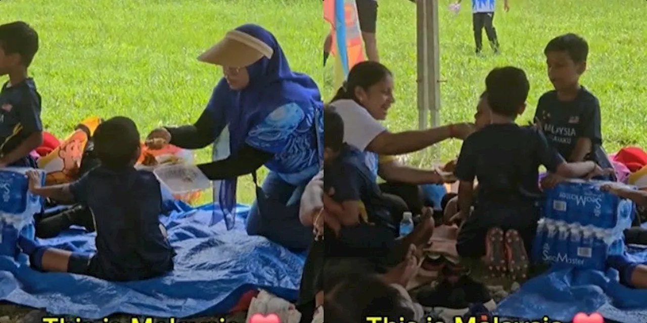  Teacher Praised for Caringly Feeding Hungry Students at Tamil School Football Tournament