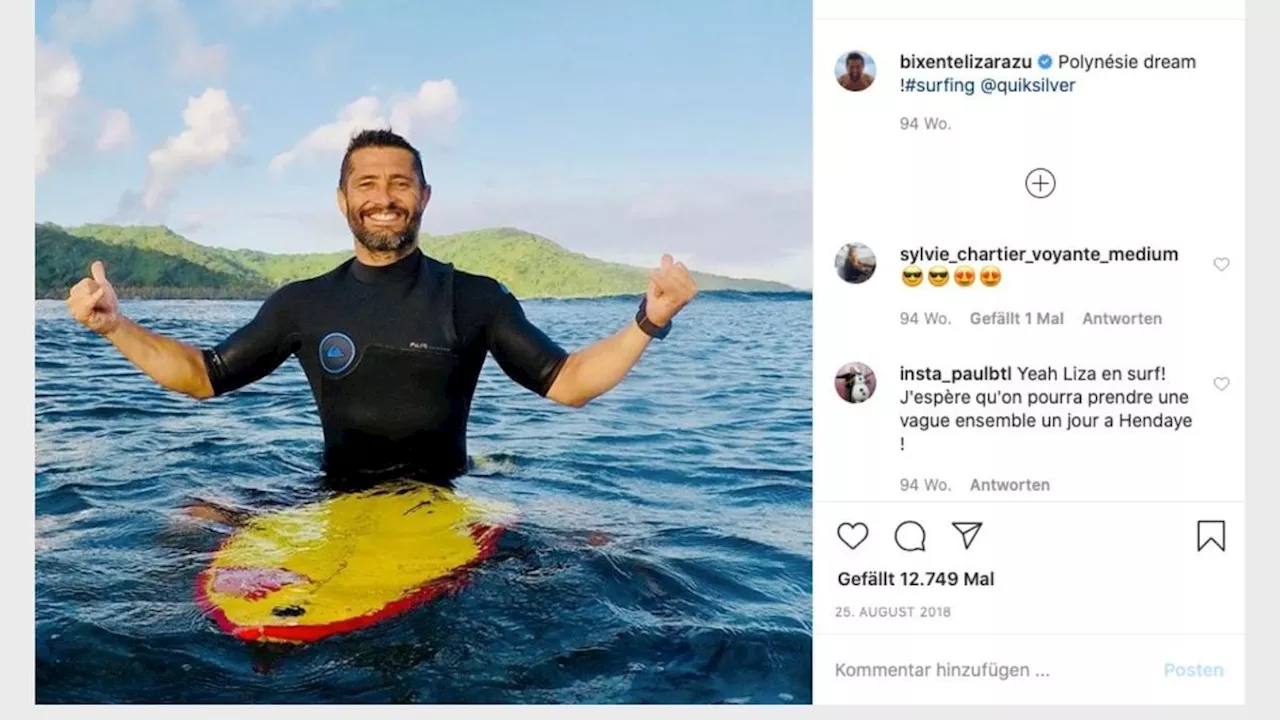 Die besten Bilder von Lizarazu beim Surfen: Bixente auf’m Brett