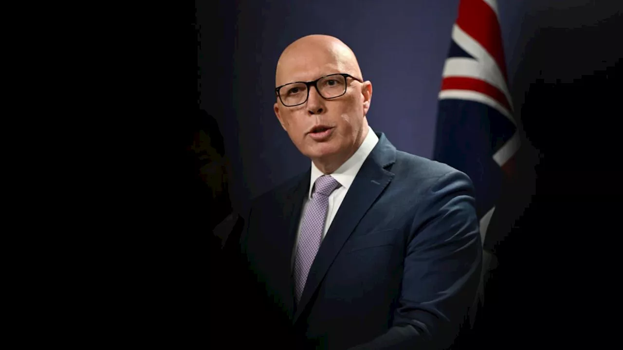 Peter Dutton will only stand before the national flag if elected prime minister