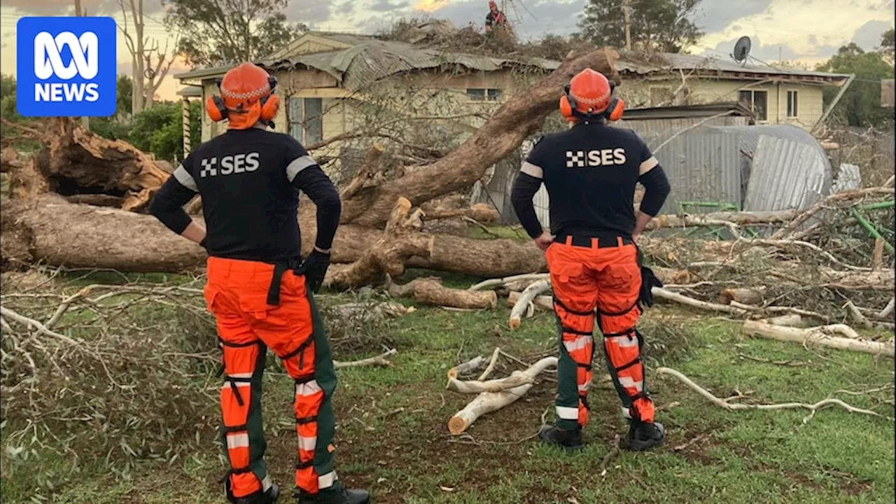 Thousands still without power after wild storms thrashed parts of NSW