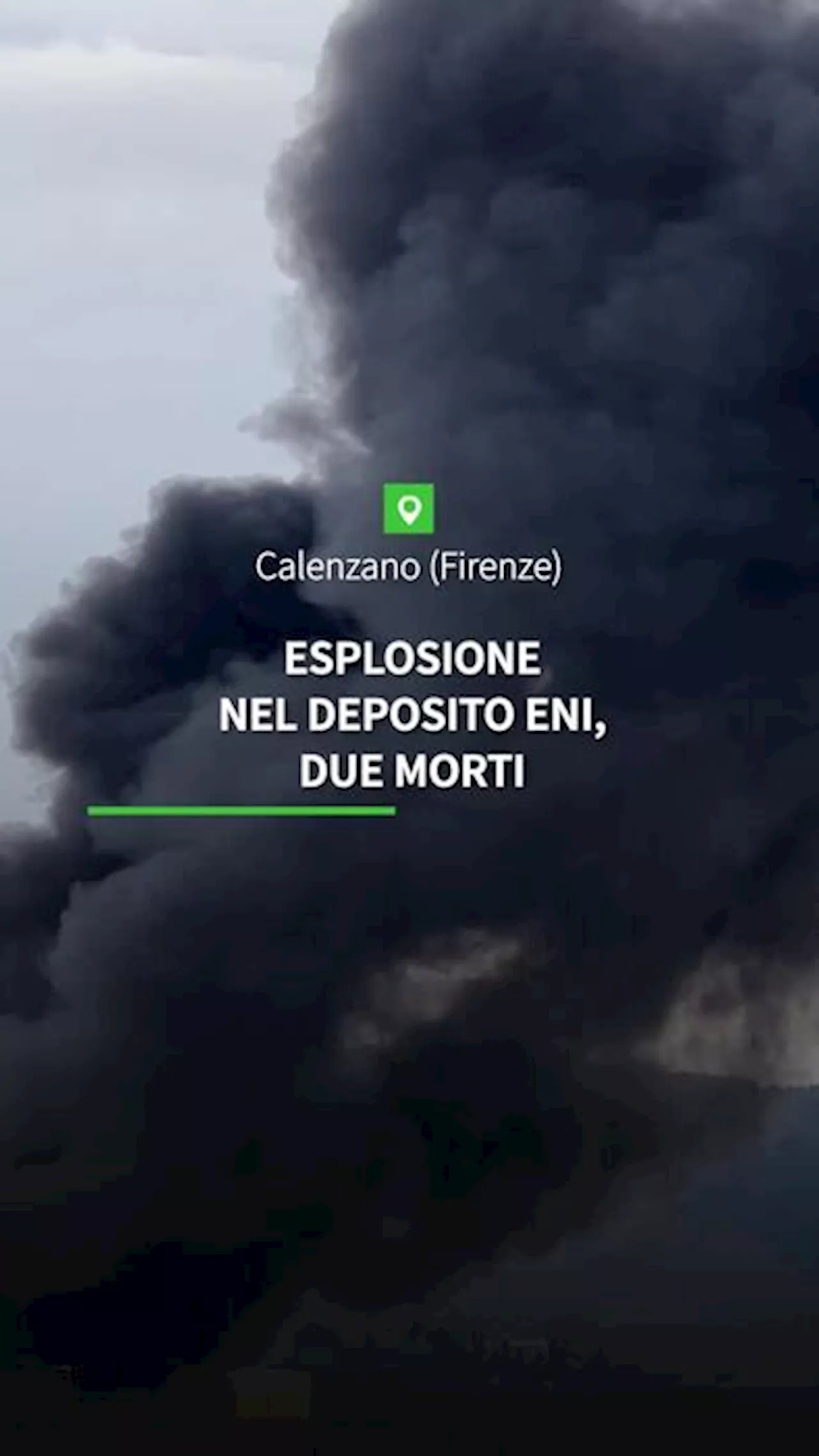 Esplosione nel deposito Eni, due morti