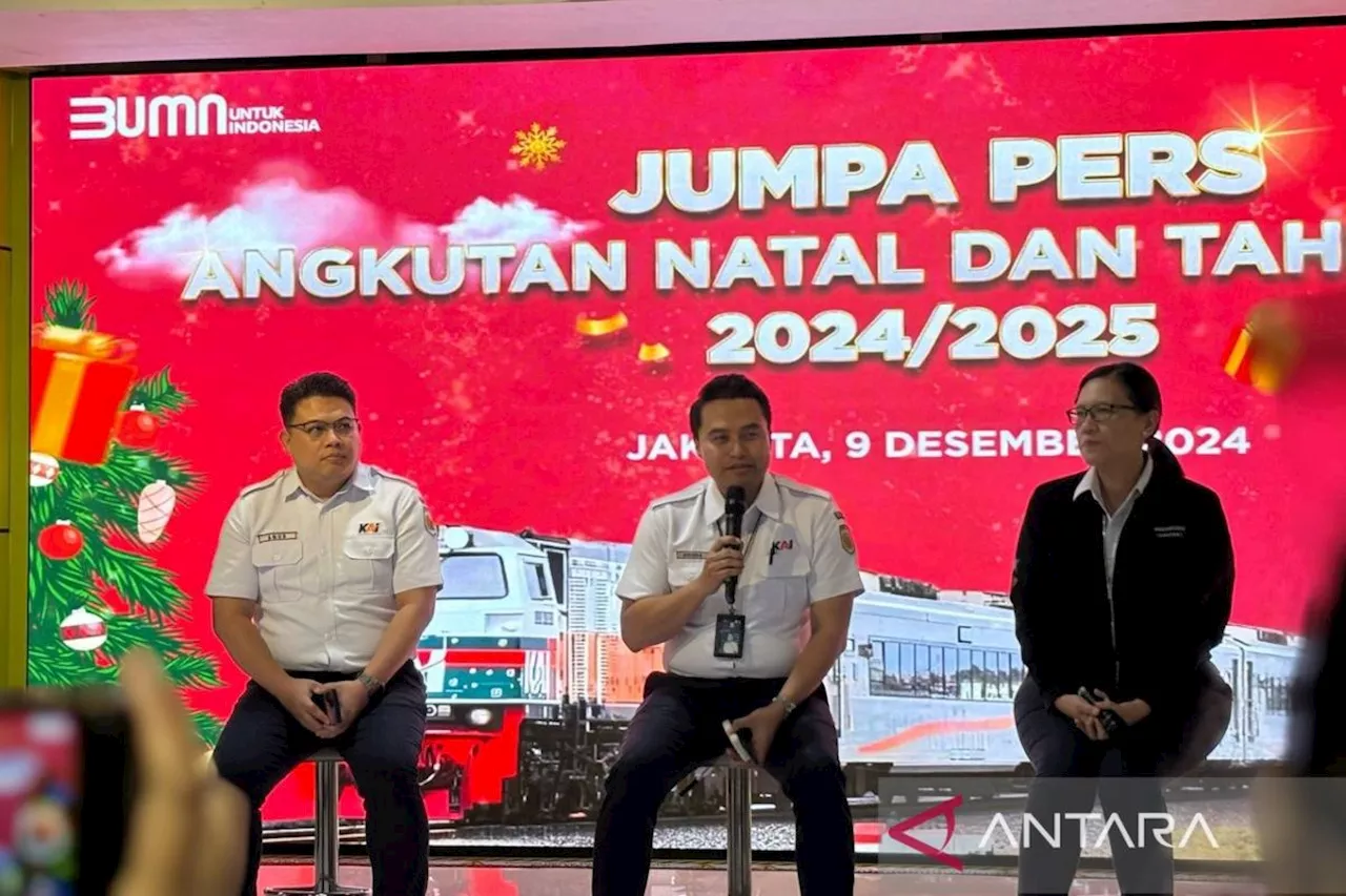 PT KAI ungkap kapasitas angkut Natal dan Tahun Baru capai 44,6 juta