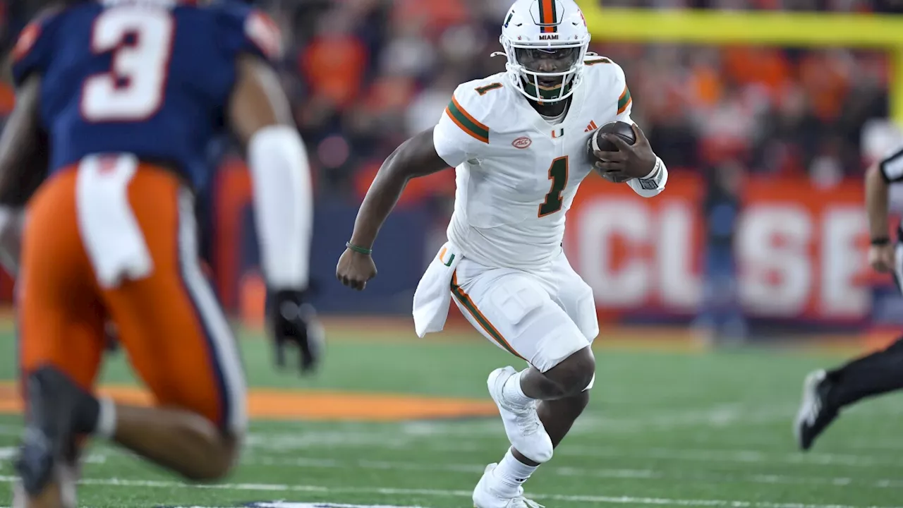 AP All-ACC: Miami QB Ward honored as offensive player and newcomer of the year