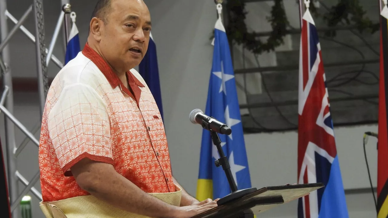 Tonga's prime minister quits moments ahead of no-confidence motion in parliament