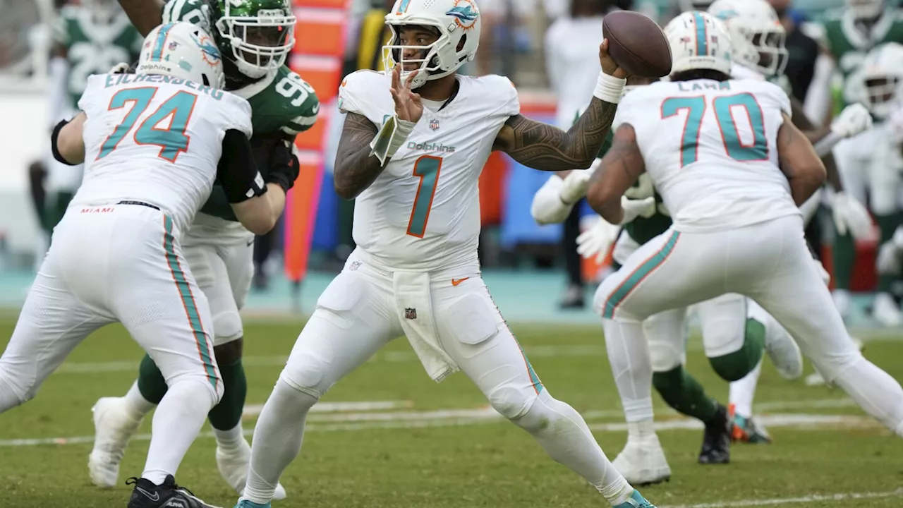 Tua Tagovailoa's strong play has helped keep the Dolphins' playoff hopes alive