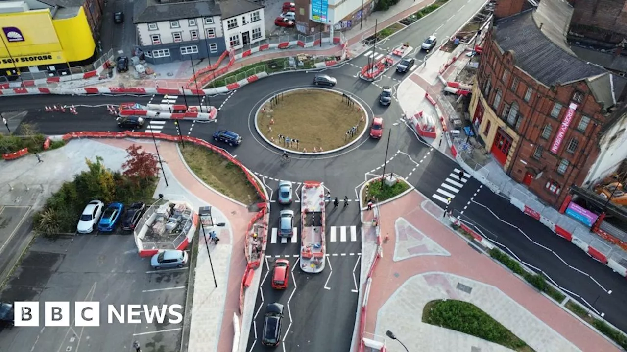 Sheffield's delayed Dutch-style roundabout finally opens