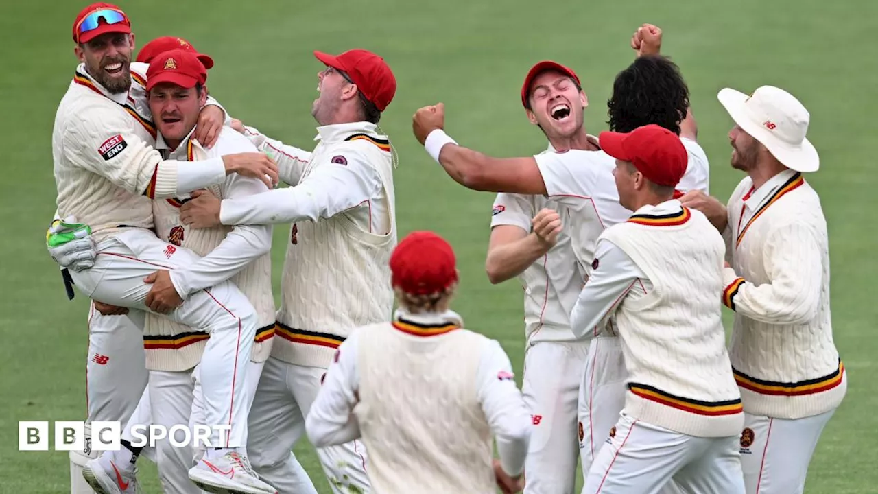 South Australia beat Tasmanian Tigers by two runs in final-ball Sheffield Shield thriller