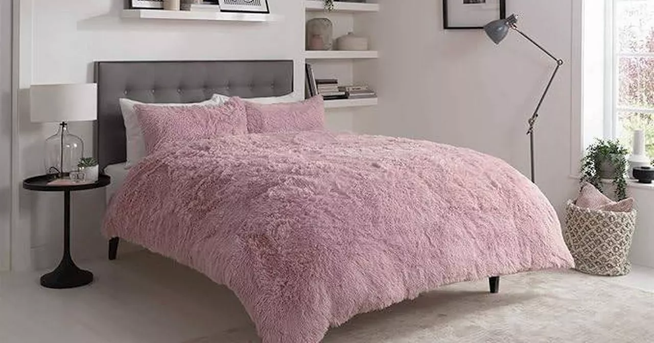 £20 fluffy bedding set wins praise from shoppers who say it 'keeps them in bed'