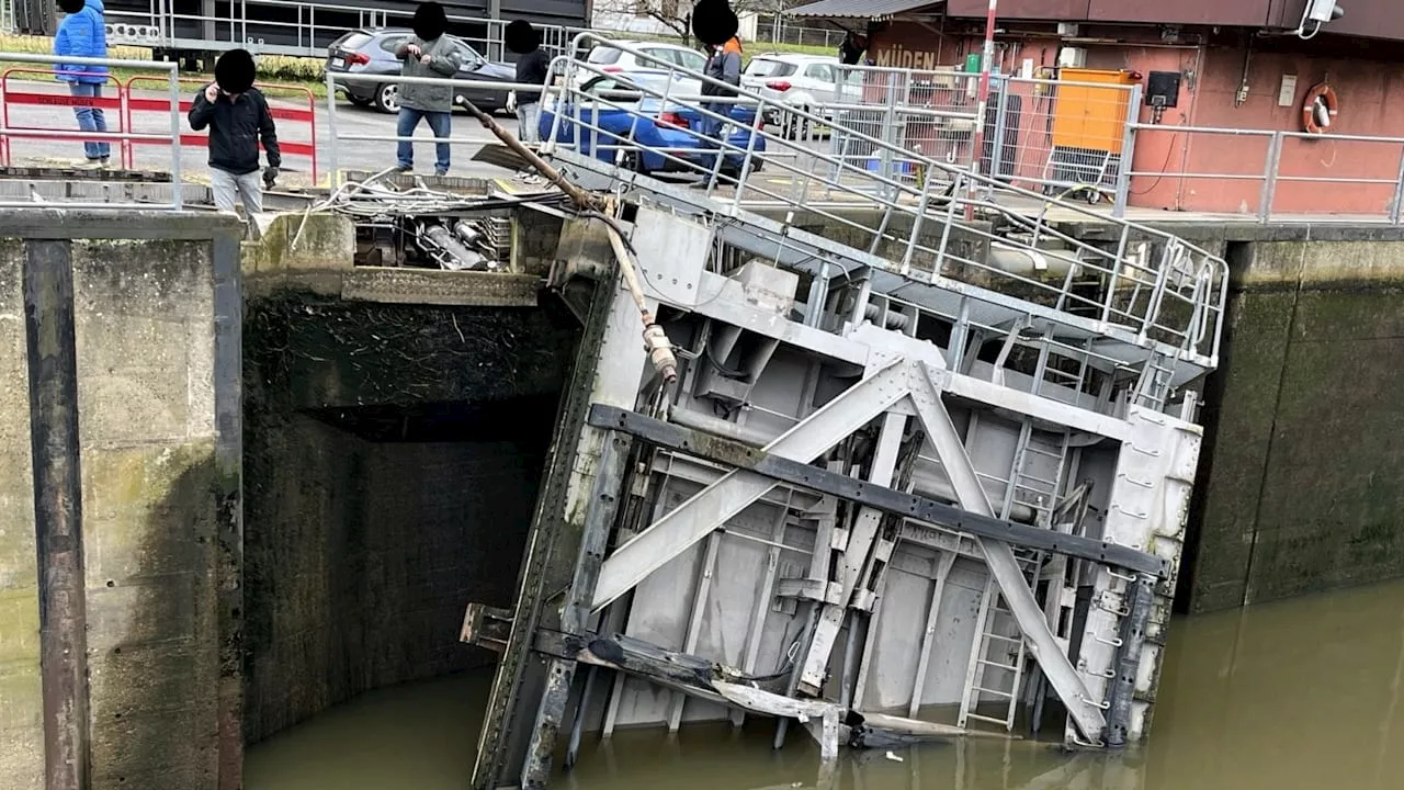 Mosel monatelang für Schiffe gesperrt: Frachter rammte Schleuse