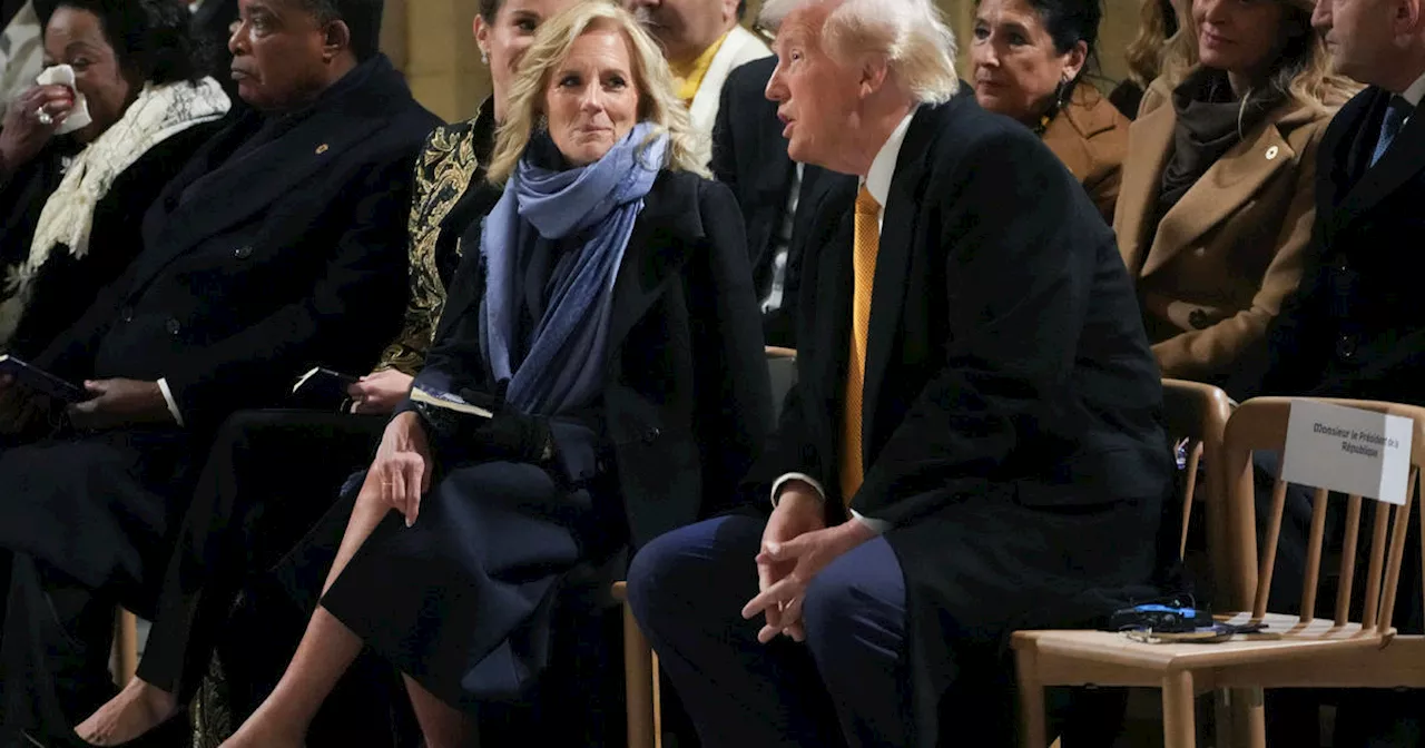 Trump uses photo of himself with First Lady Jill Biden to announces new fragrance line