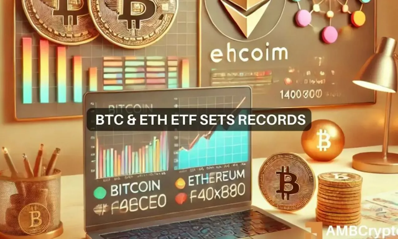 Bitcoin ETF inflows remain dominant, Ethereum ETFs not far behind