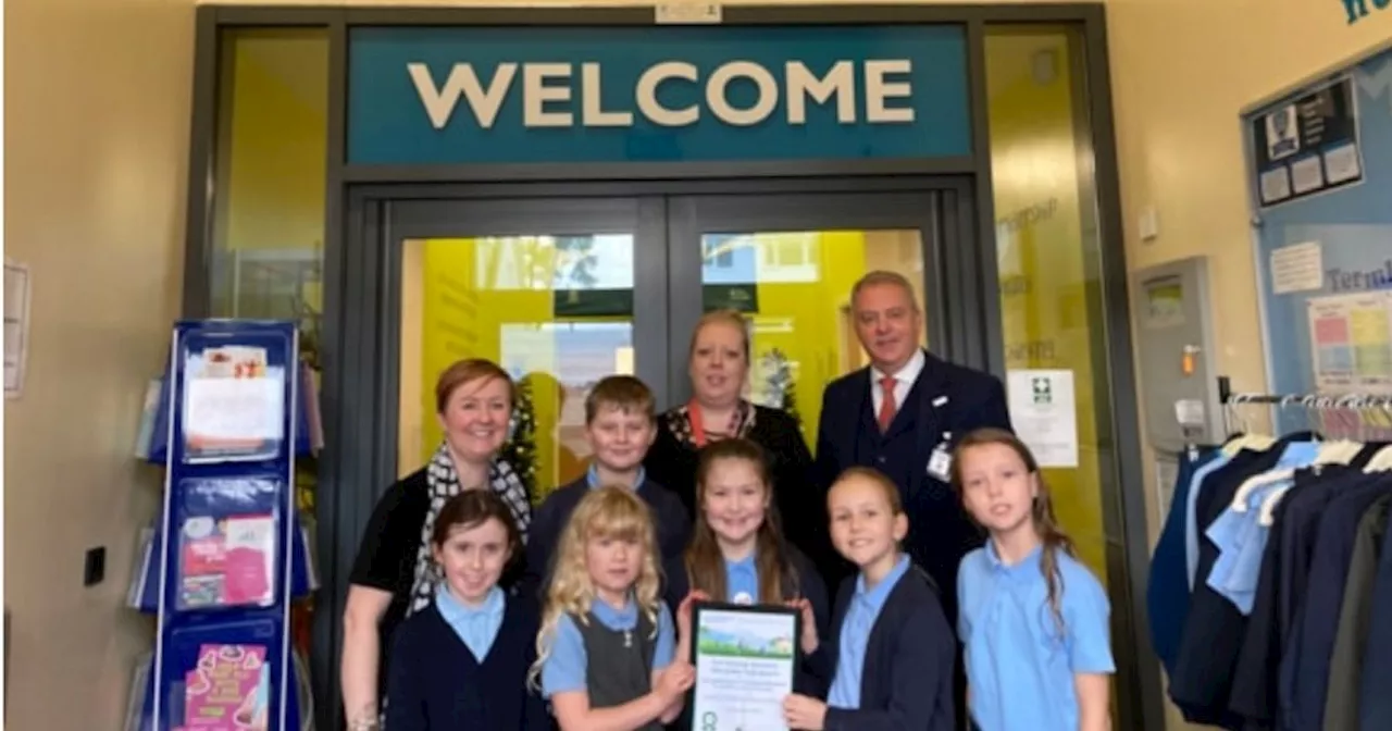 Newfield Primary pupils celebrate 10th Green Flag award