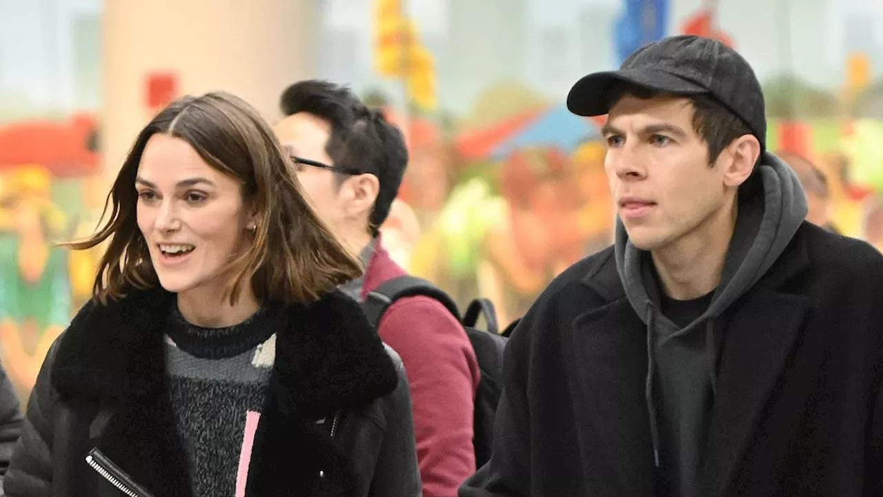 Keira Knightley and her husband James Righton touch down at JFK Airport - after the actress revealed...