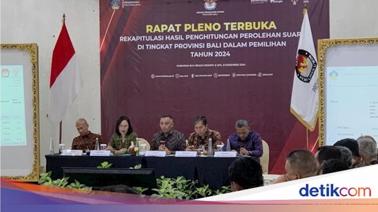 Hasil Real Count Pilkada Bali di 9 Kabupaten/Kota, Cakada PDIP Mendominasi