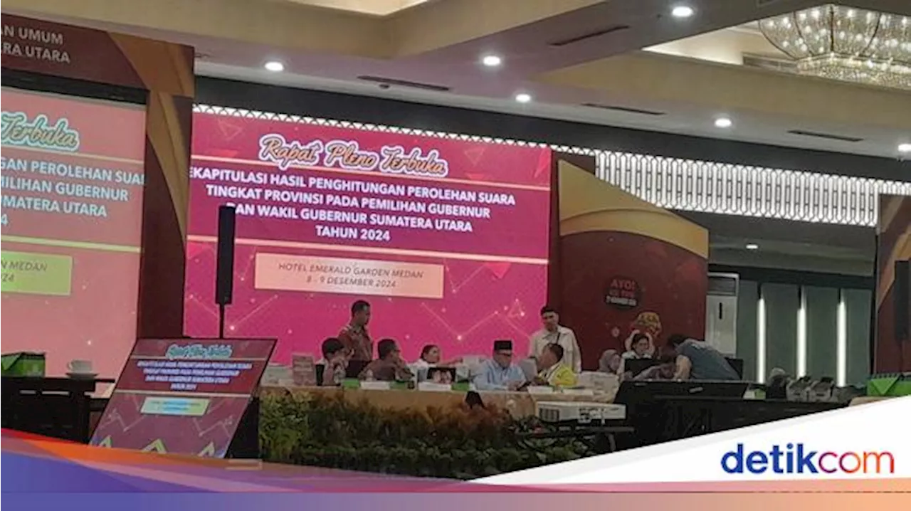 KPU Tetapkan Hasil Pilgub Sumut 2024: Bobby-Surya Ungguli Edy-Hasan