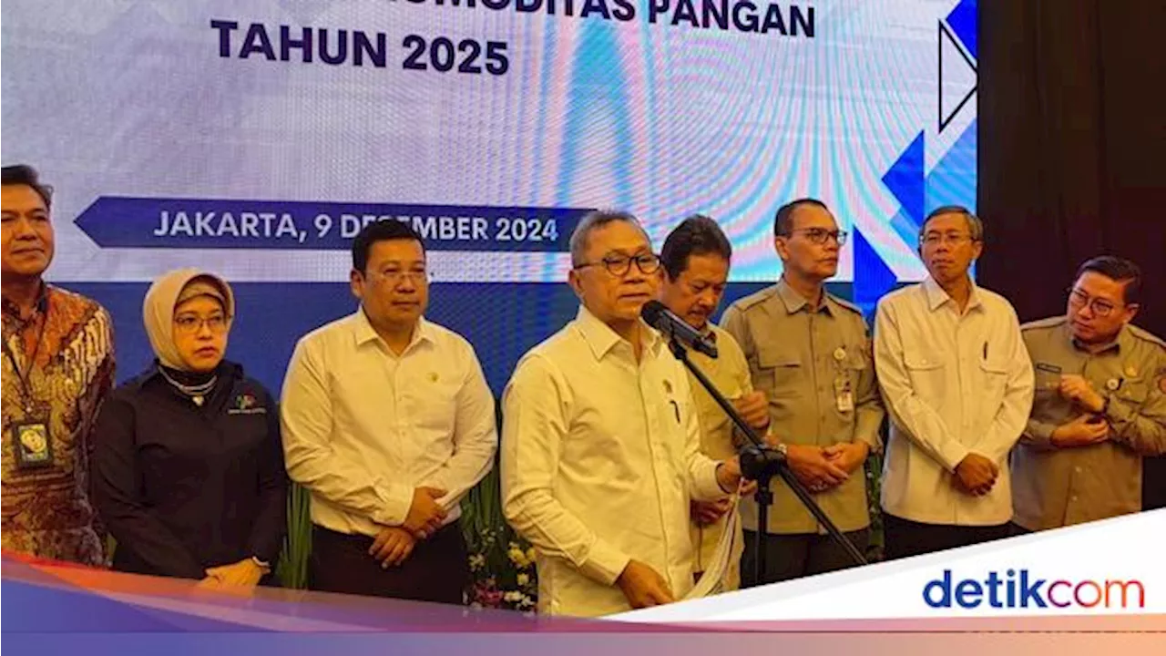 Zulhas Sebut RI Setop Impor Beras hingga Gula Konsumsi 2025