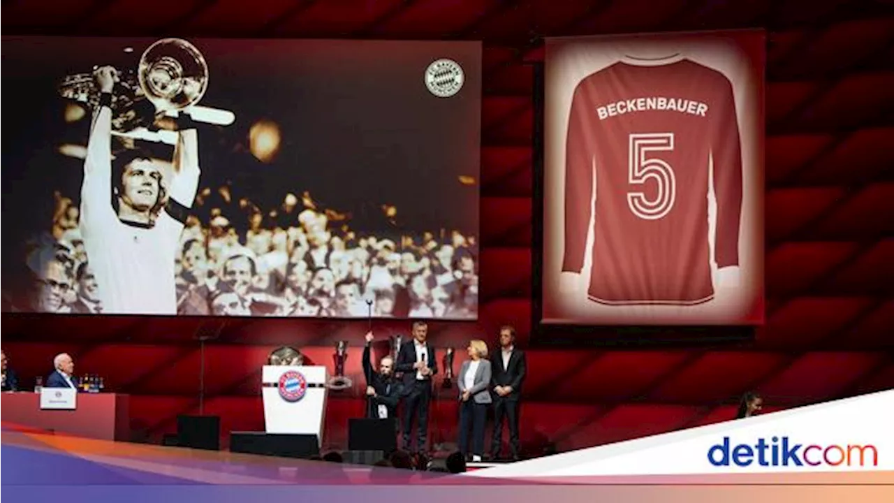 Tribute Bayern untuk Beckenbauer: Pensiunkan Nomor 5