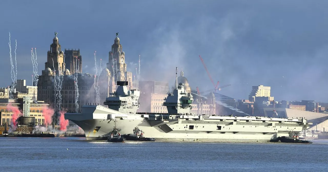 8 brilliant photos as HMS Prince of Wales departs Liverpool