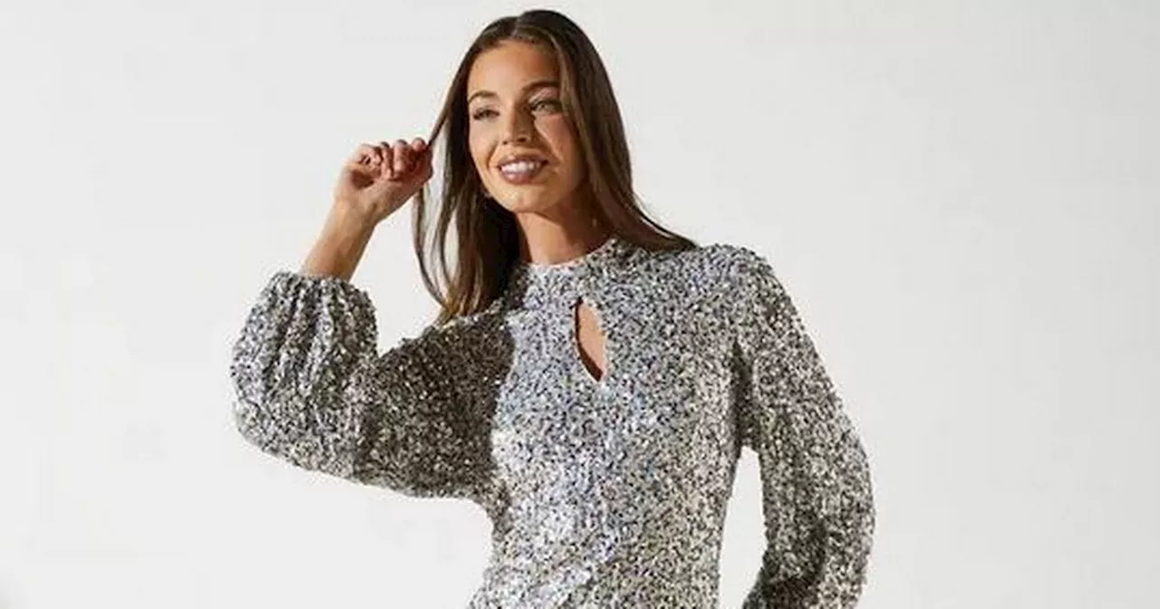 Elizabeth Hurley's sequin Coast dress is 30% off at Debenhams