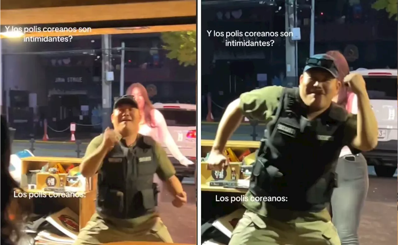 Guardia de seguridad coreano perrea al ritmo de 'La Gatita' de Bellakath; video se viraliza