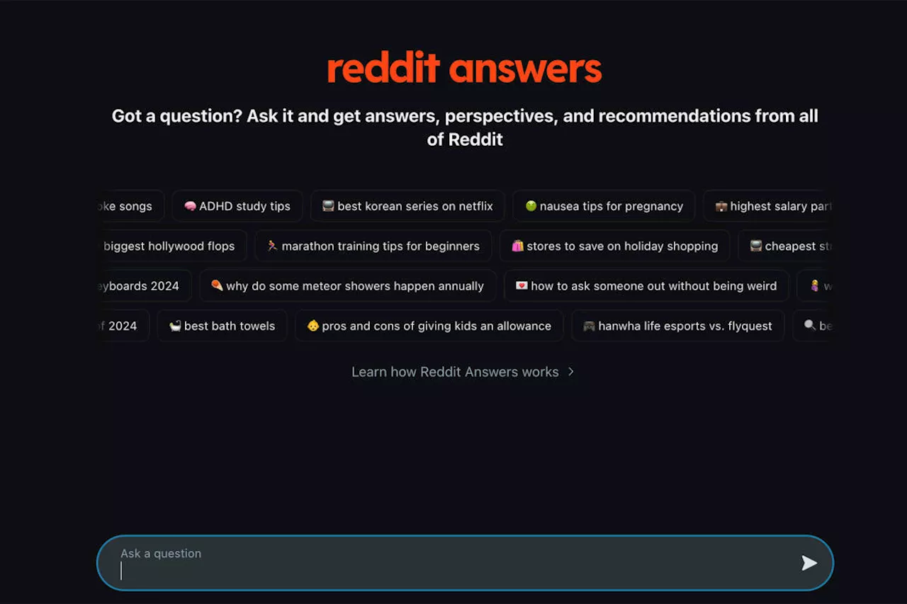 Reddit introduces AI-powered 'Reddit Answers' search feature