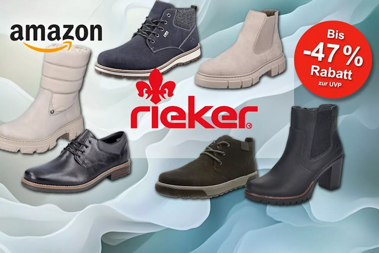 Mega Rieker Sale bei Amazon: Bis zu 47% in den Last Minute Angeboten auf Schuhe