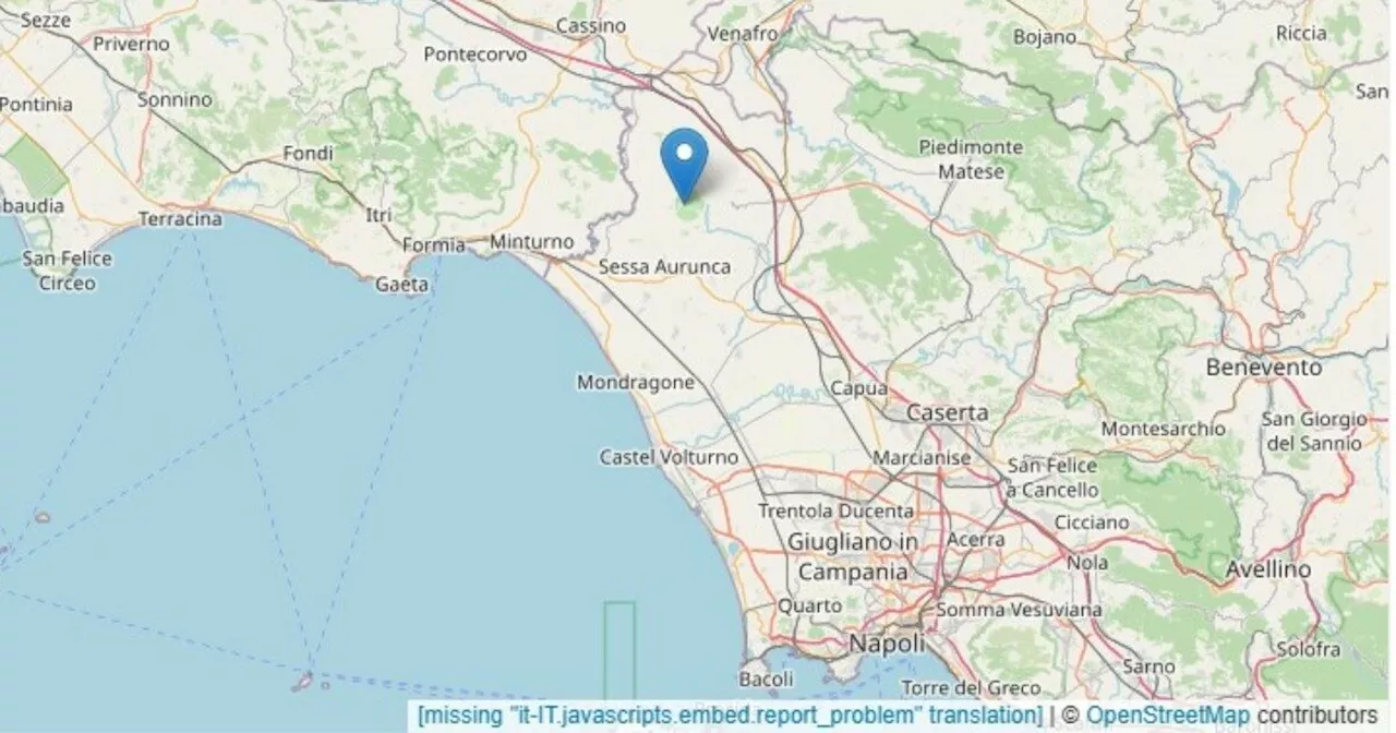 Terremoto in Campania, scossa di magnitudo 3.6 a Roccamonfina (Caserta): avvertita anche nel Napoletano