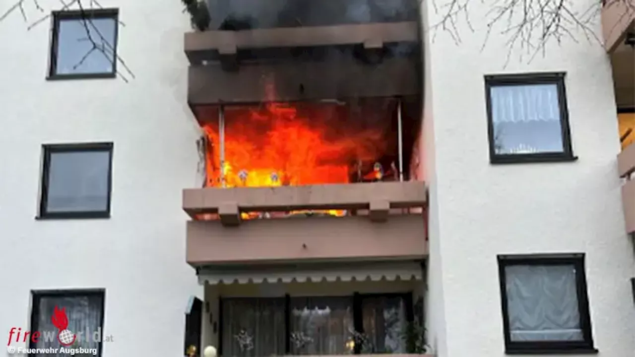 Bayern: Rauchgasexplosion bei Wohnungsbrand in Augsburg