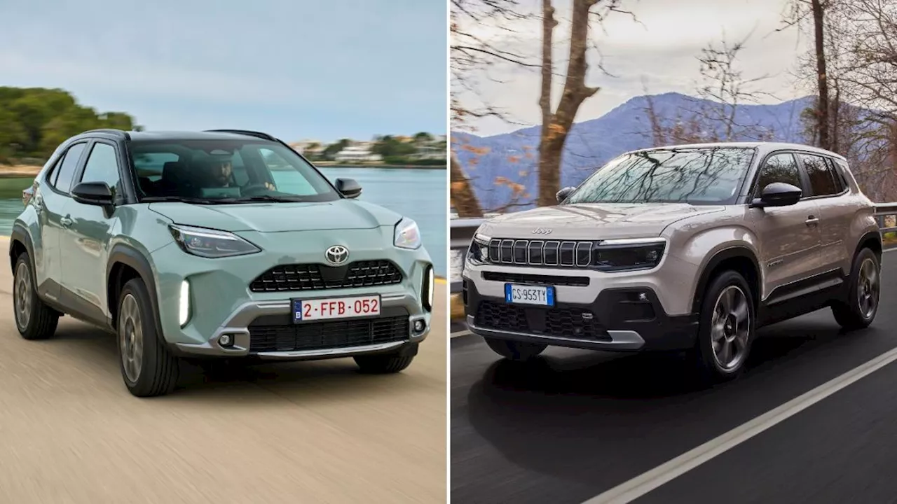 Jeep Avenger e Toyota Yaris Cross: i Suv piccoli più venduti a confronto