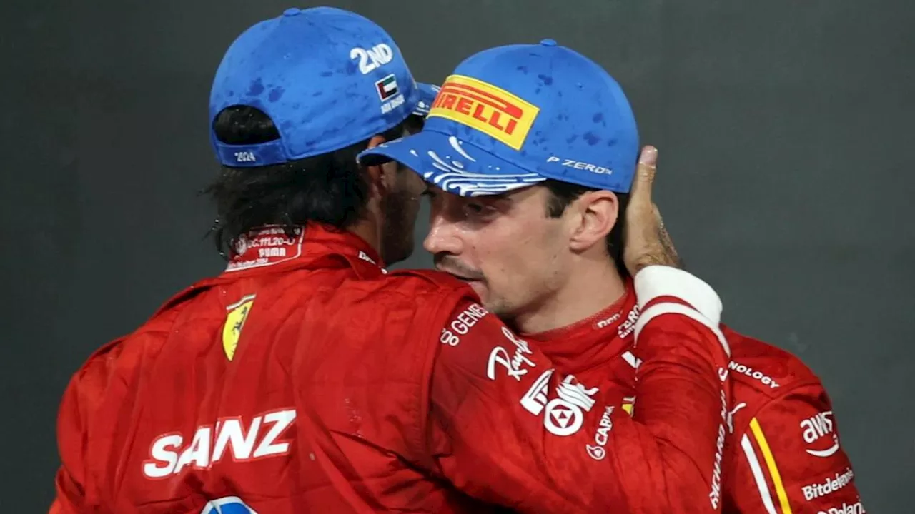 Le lacrime di Sainz, l'abbraccio Leclerc-Hamilton: tutti i retroscena della notte di abu Dhabi