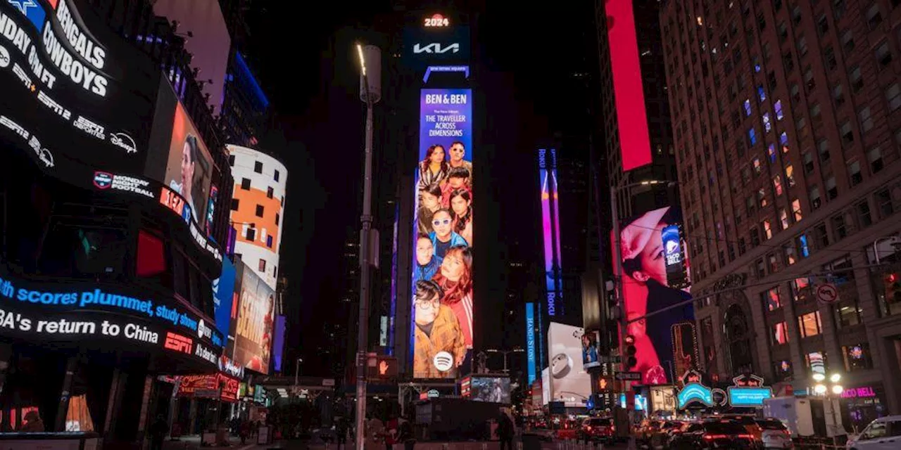 Ben&Ben is on a Times Square billboard!