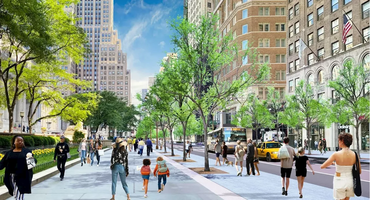 Mayor Adams unveils $150M plan to transform 5th Avenue into pedestrian-centered boulevard