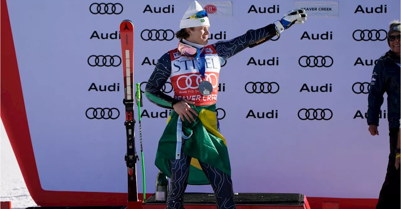 Brazilian Skier Celebrates Country's First World Cup Podium With Snow Samba