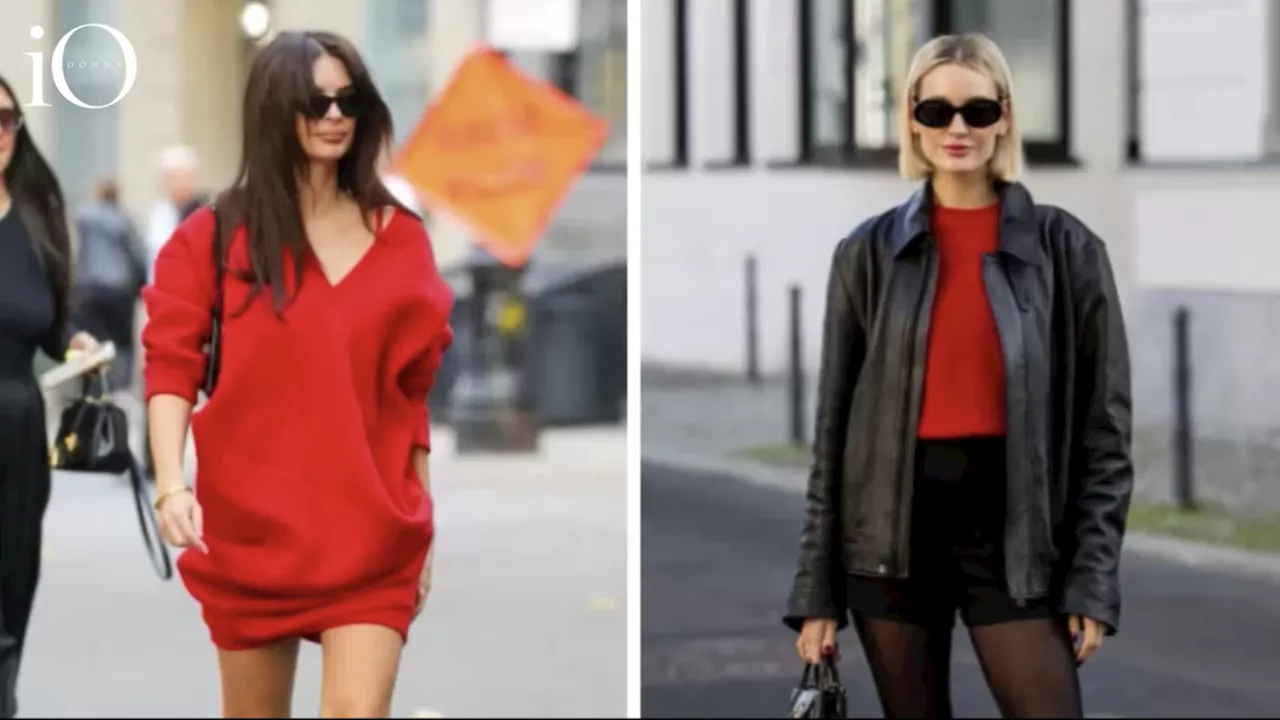 Maglione rosso: 5 outfit per abbinarlo con stile