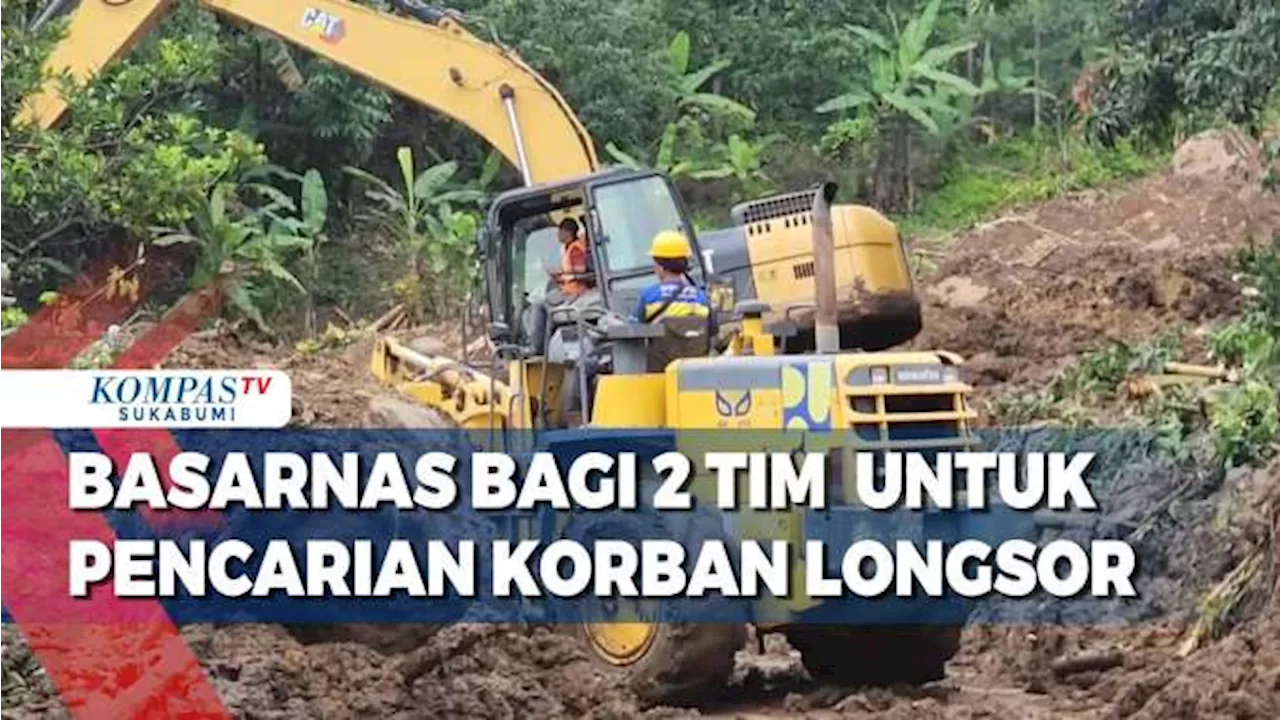 Basarnas Bagi 2 Tim Tugas Untuk Pencarian Korban Longsor