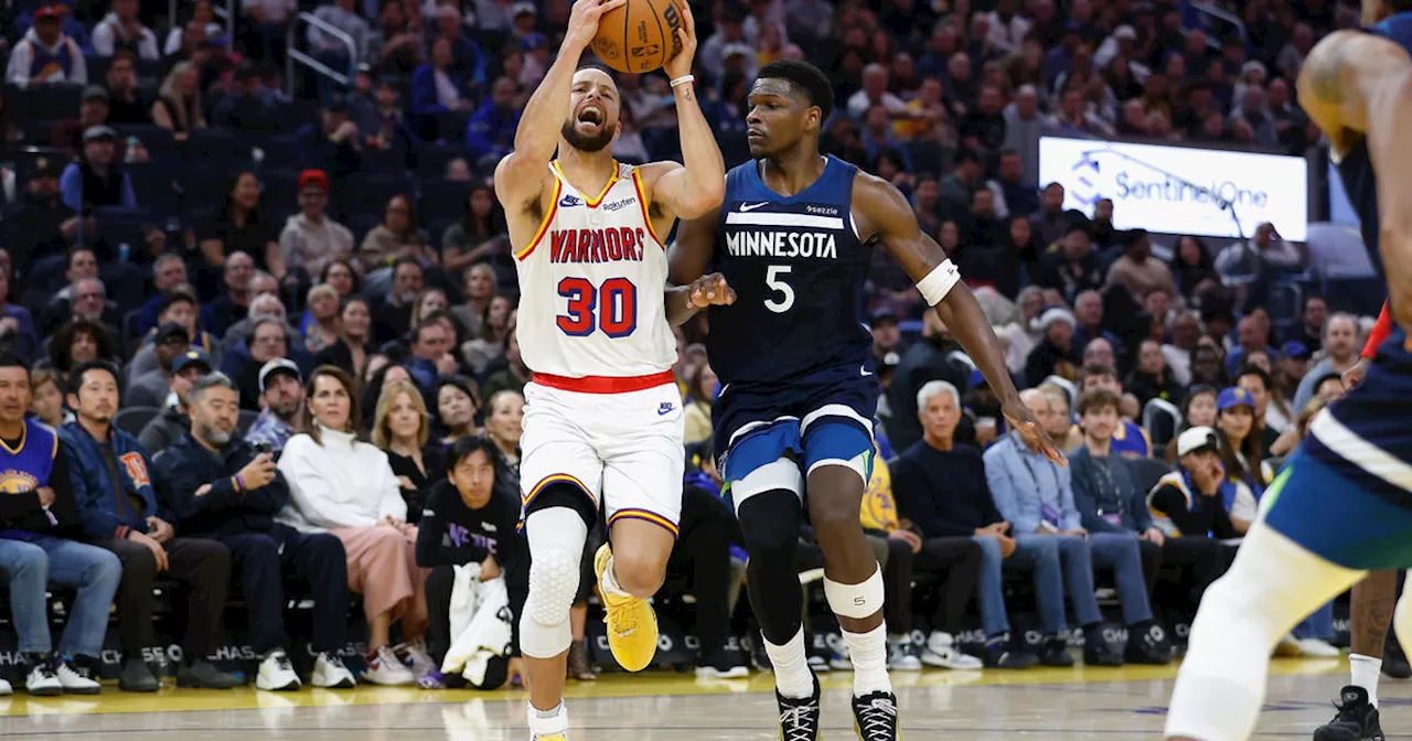 Stephen Curry scores 30 and dishes out eight assists as Warriors beat Timberwolves 114-106