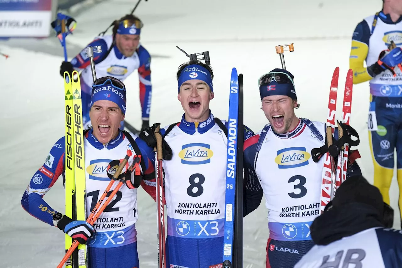 Biathlon: un doublé, deux victoires, le mordant retrouvé des Bleus