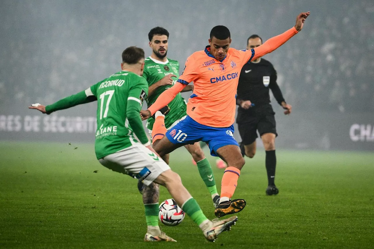 Ligue 1: sans forcer, Marseille trop fort pour Saint-Etienne