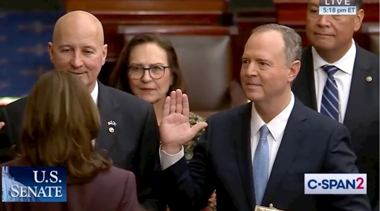 Adam Schiff sworn in to U.S. Senate, reflects on ‘big senatorial shoes to fill’