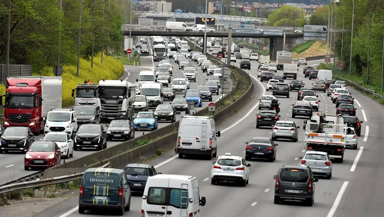 A Toulouse, des kilomètres de bouchons, le trafic sur périphérique complètement saturé