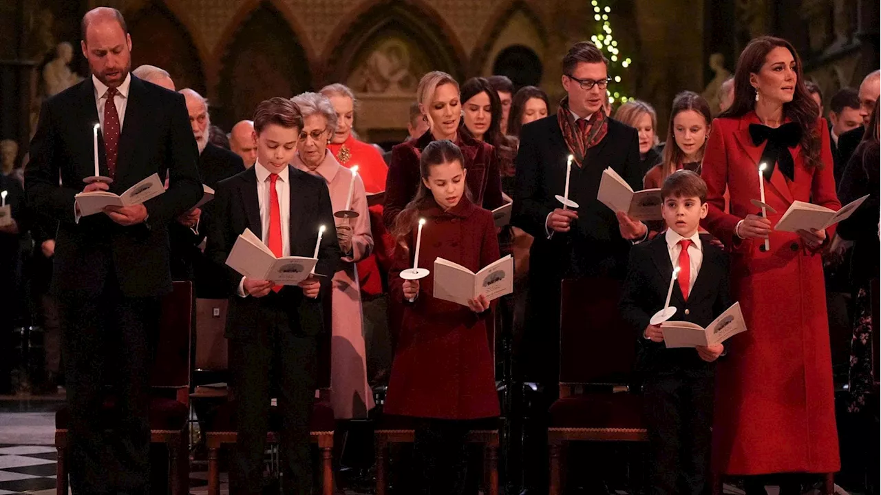 Kate al ‘suo’ concerto di Natale con William, George, Charlotte e Louis. E il look cita lady Diana