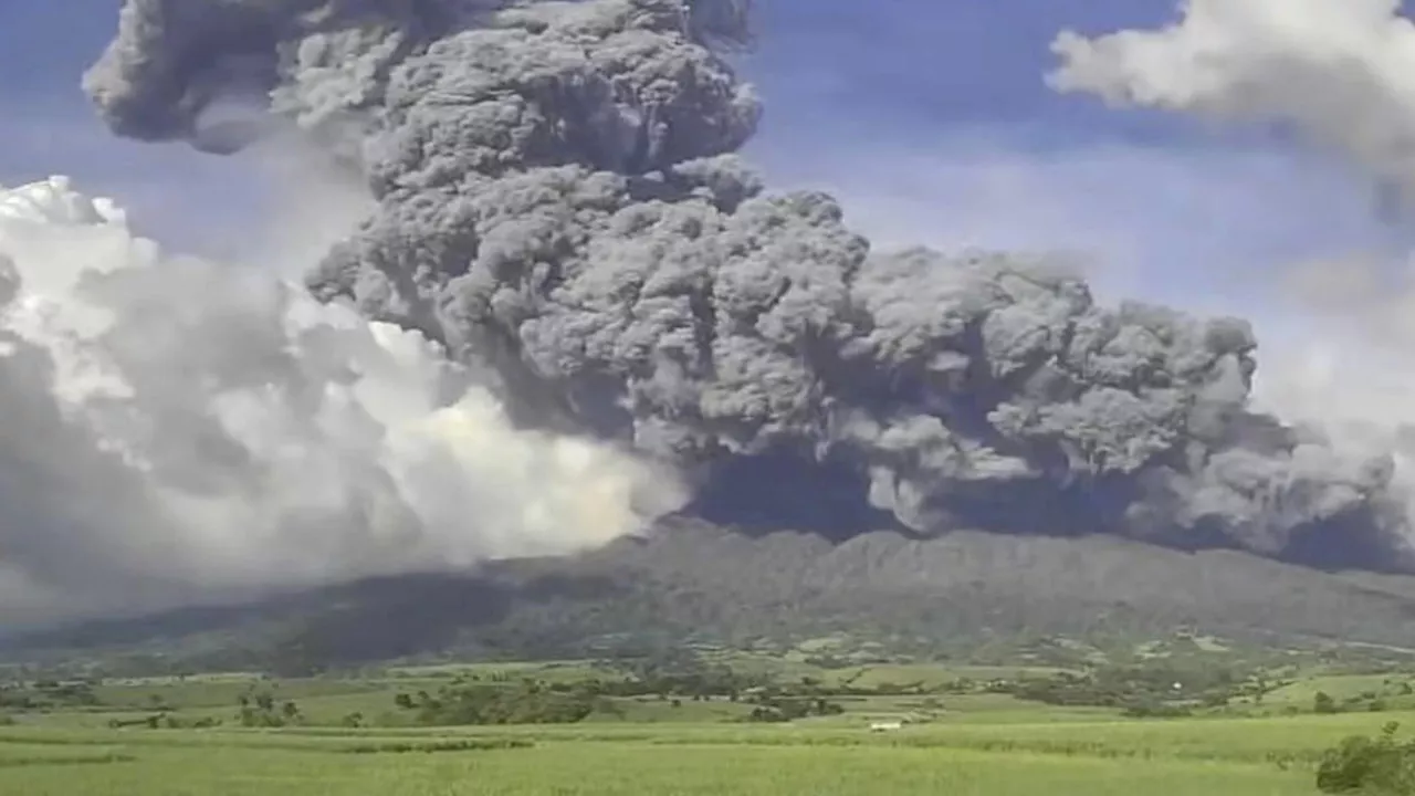 Philippine volcano eruption sends villagers fleeing for safety