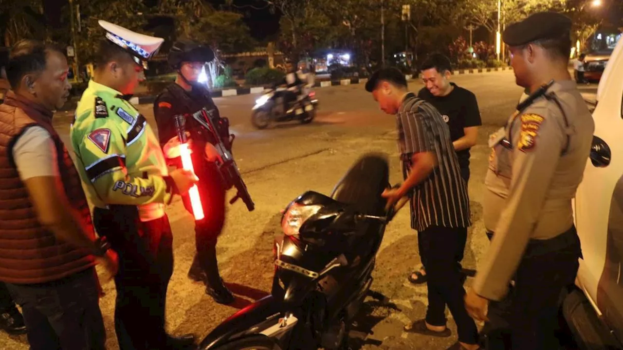 Pilkada Rohul Digugat ke MK, Puluhan Polisi Razia Malam Jaga Ketertiban Masyarakat